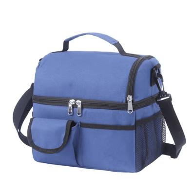 10L Insulated Lunch Bag With Waterproof Design & Portable Cooler Function blue