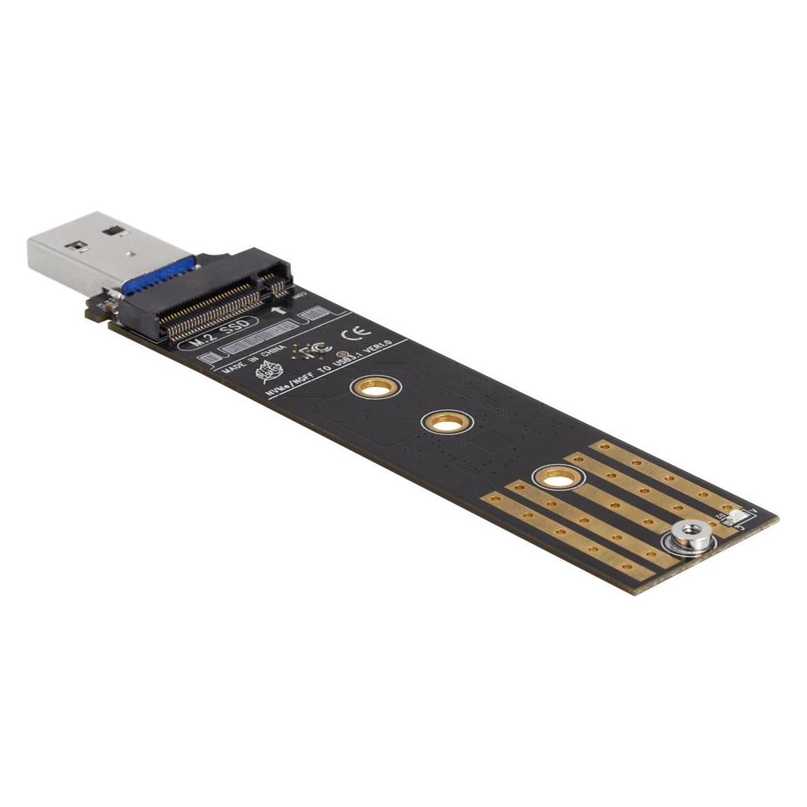 Delock Combo Konverter für M.2 NVMe PCIe oder SATA SSD mit USB 3.2 Gen 2 (64197)