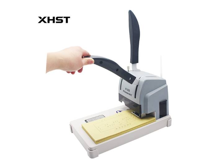 Machine à relier les bons R-103 30 mm – Machine à perforer les documents de comptabilité financière et les factures – Machine à riveter manuelle à chaud