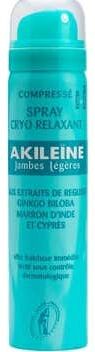 Akileïne Spray Cryo Relajante Piernas Ligeras 75ml