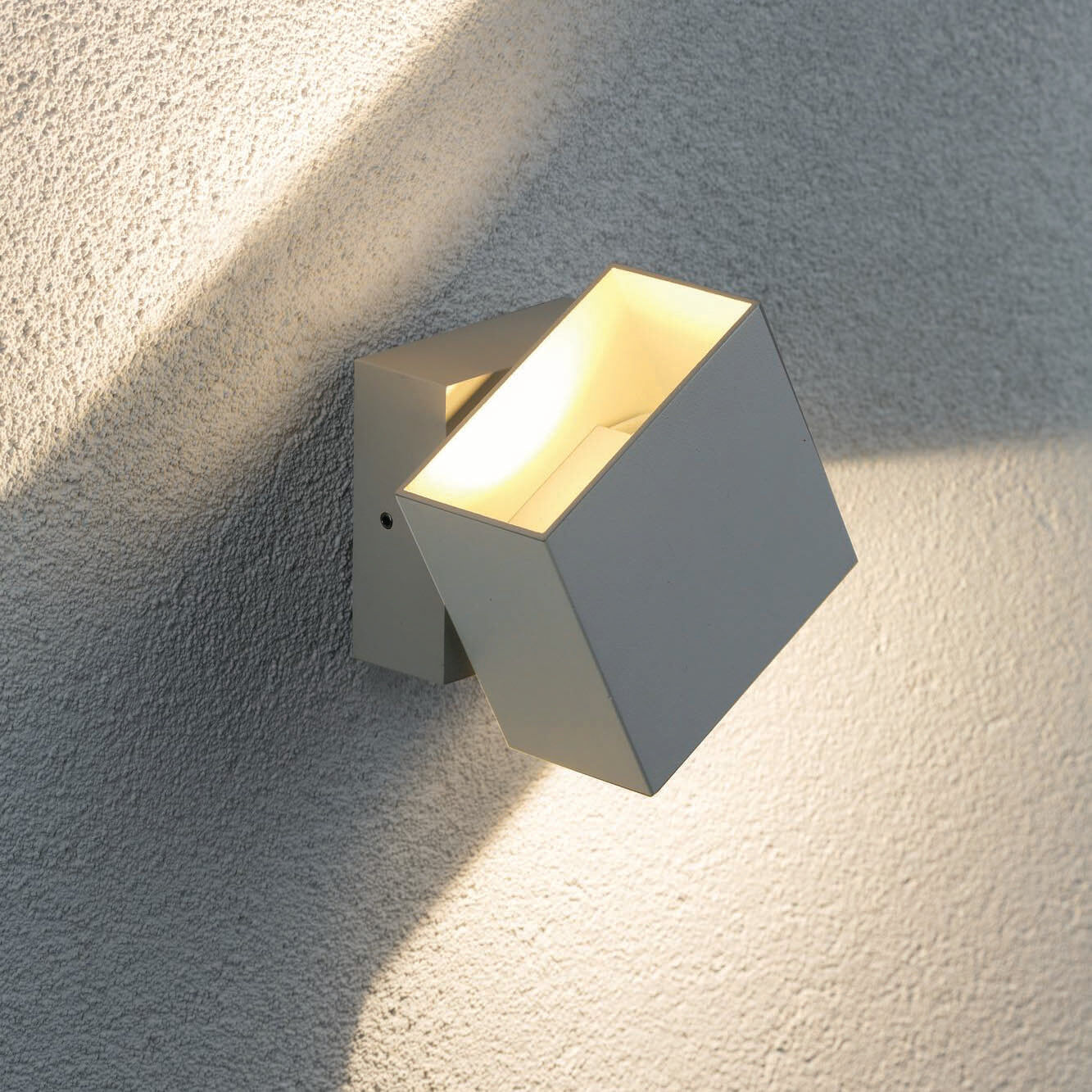 Paulmann - Outdoor Cybo 7.7W LED 10x10cm Wall Light in White