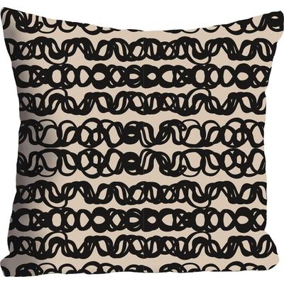 Dekokissen QUEENCE "»Linien«", bunt (bunt, bedruckt), B:40cm L:40cm, Polyester, Dekokissen_Sitzkissen_Kissenhüllen, Kissenhülle ohne Füllung, 1 Stück