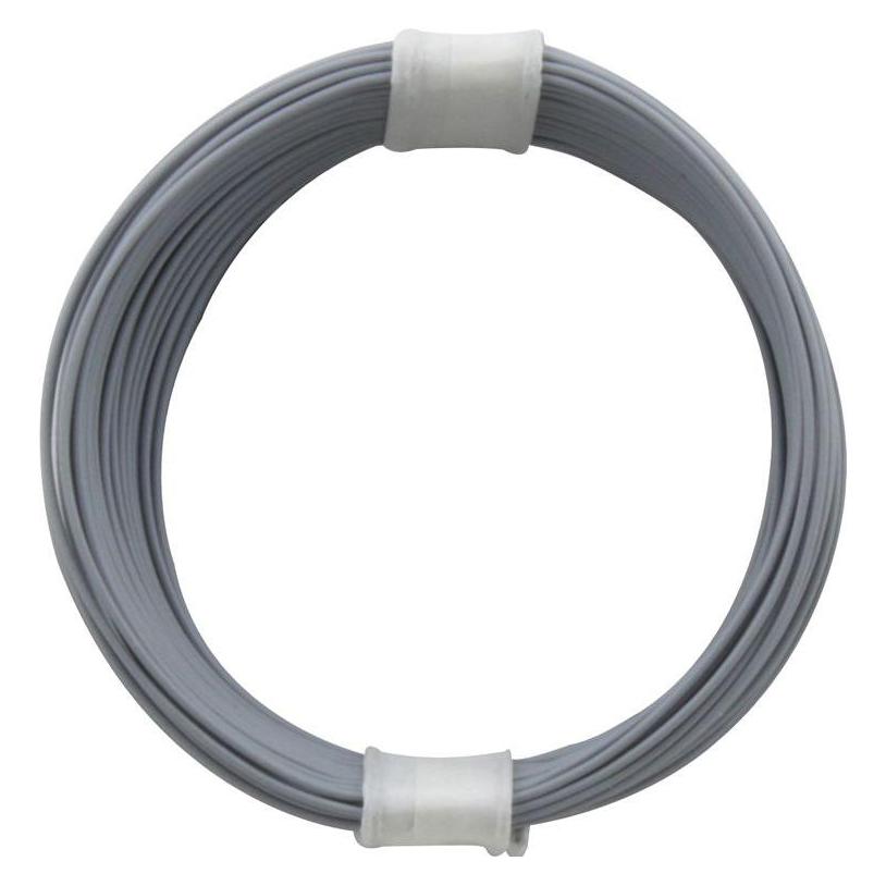 Donau Kupferschalt Litze hochflexibel 0,04 mm² / 10 m grau (10 m) (112-9)