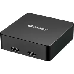 Sandberg 3in1 Magnet Powerbank 5000 (5000 mAh, 20 W, 18.50 Wh), Powerbank, Schwarz