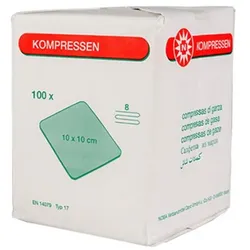 Noba Mullkompressen, 8-lagig, 10 x 10 cm, 100 Stück 100 St