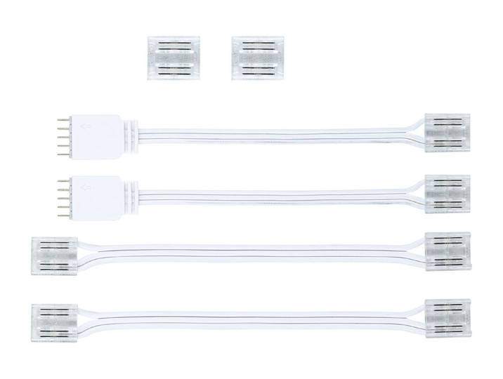 Paulmann MaxLED MaxLED Zubehör Connector Set COB Tunable White Weiss#Transparent