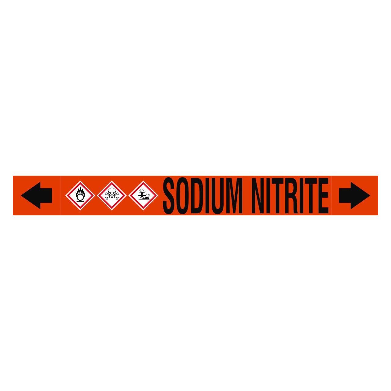 Brady ASME - Rohrmarkierer - Sodium Nitrite (313423)