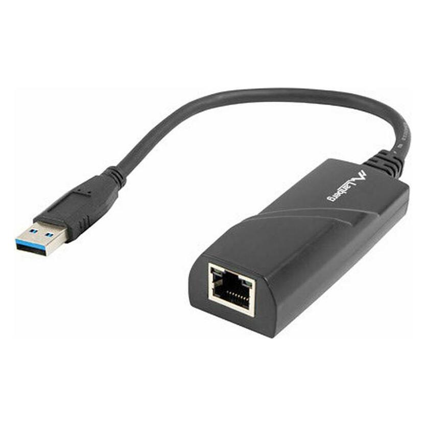 Lanberg NC-1000-01 Kabelschnittstellen-/Gender-Adapter USB-A RJ-45 Schwarz (USB) (NC-1000-01)