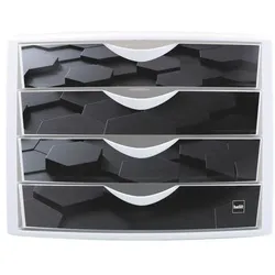 helit Schubladenbox »the chameleon H6129« schwarz, 26x21.2x33 cm