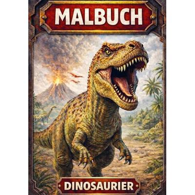 Malbuch, Dinosaurier, Taschenbuch von H. Mourits, Brave New Books, 978-94-6538-486-3