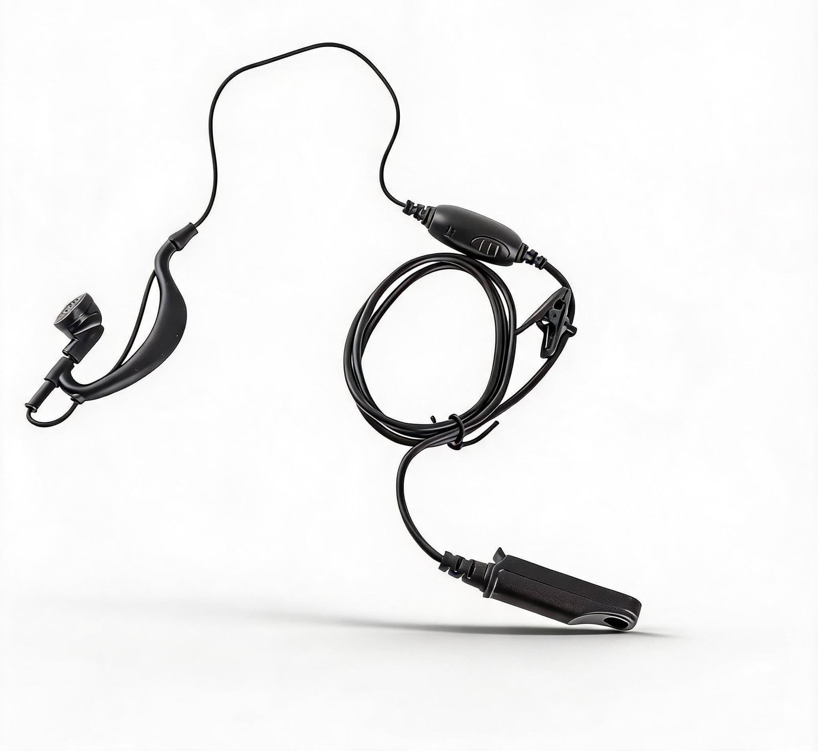 Selius Walkie Talkie Oortelefoon PTT Microfoon Headset Waterdicht