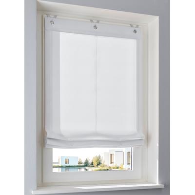 Raffrollo HEINE HOME Gr. 3, weiß, B:80cm H:140cm, Raffrollos