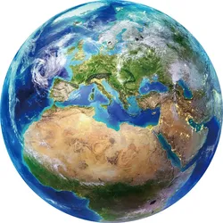 Glasbild DIE WELT (DT 100x0,40 cm) - DT 100x0,40 cm