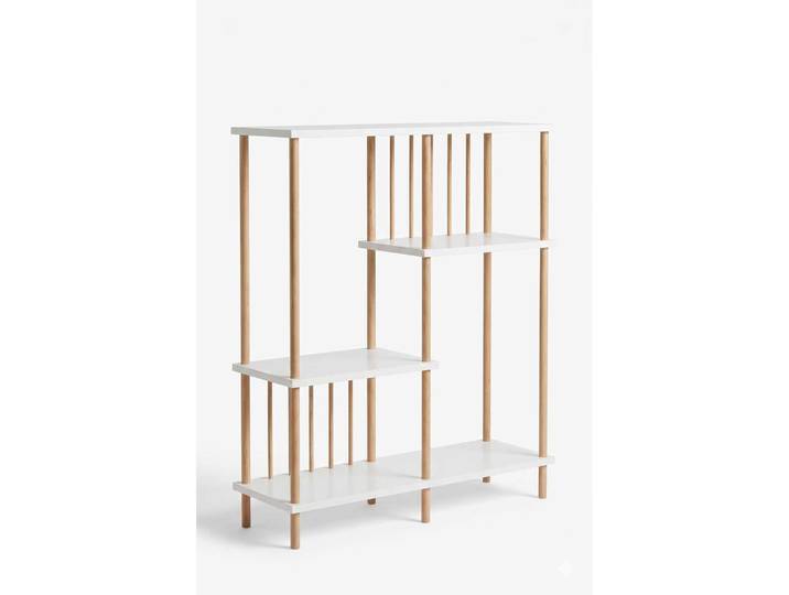 Bücherregal Georis Weiss Holzwerkstoff B 85 H 106 cm - Bücherregal