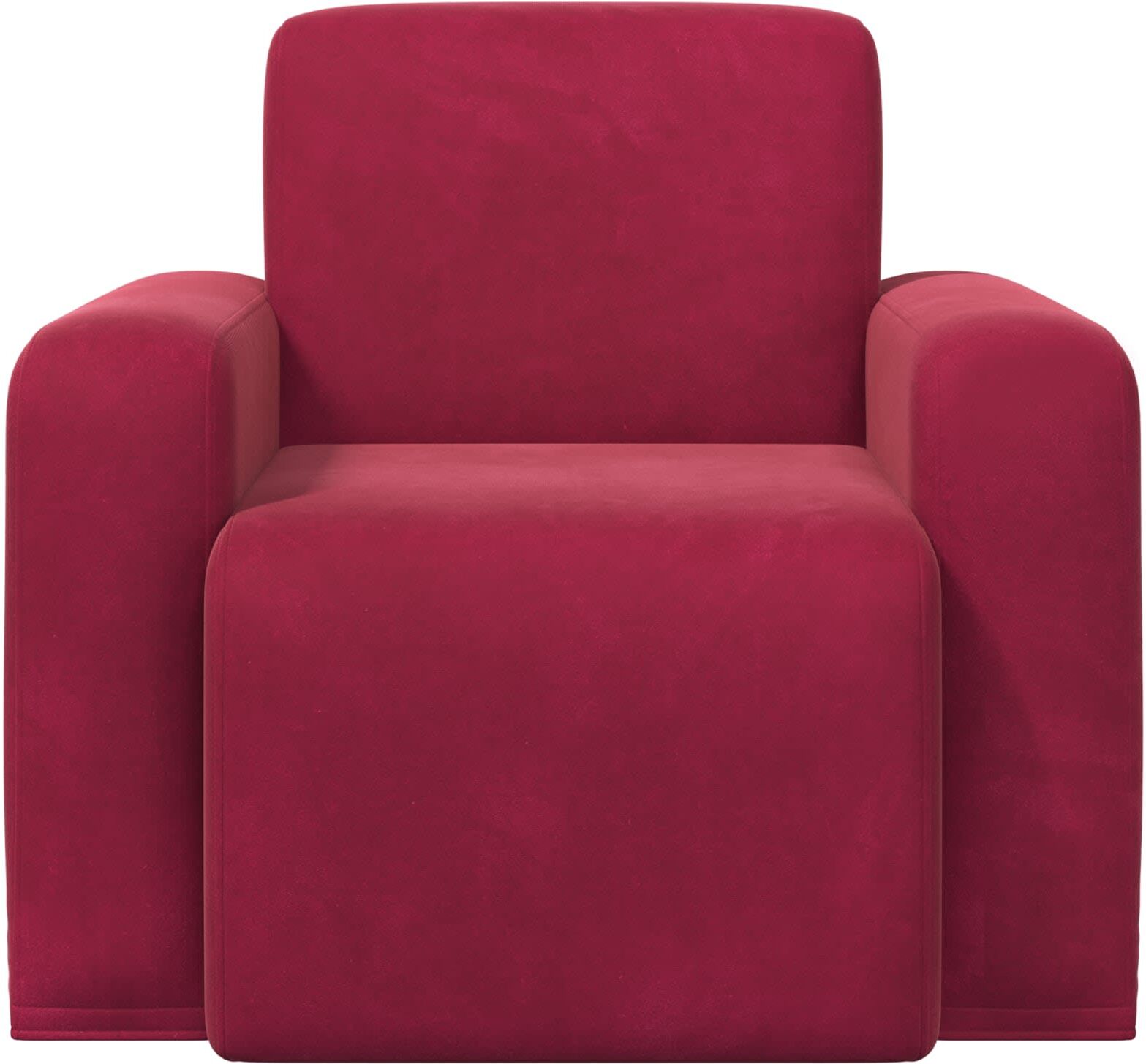vidaXL Fauteuil Bordeaux Velours