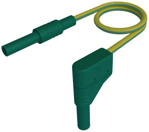 Hirschmann Test & Measurement MAL S WG-B 100/2,5 ge/gn Sicherheits-Messleitung 4mm Sicherheits-Stecker 4mm Sicherheits-Stecker