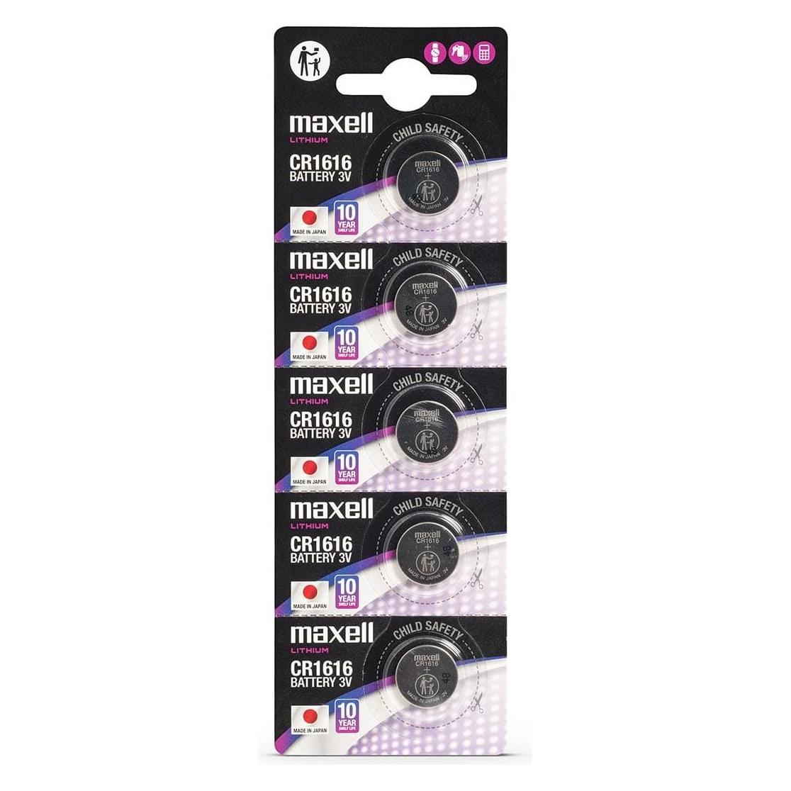 Maxell CR1616 (5 Stk., CR1616, 55 mAh) (18586400)
