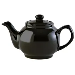 Price & Kensington Teekanne 450 ml Steingut klassisch schwarz, für 2 Tassen