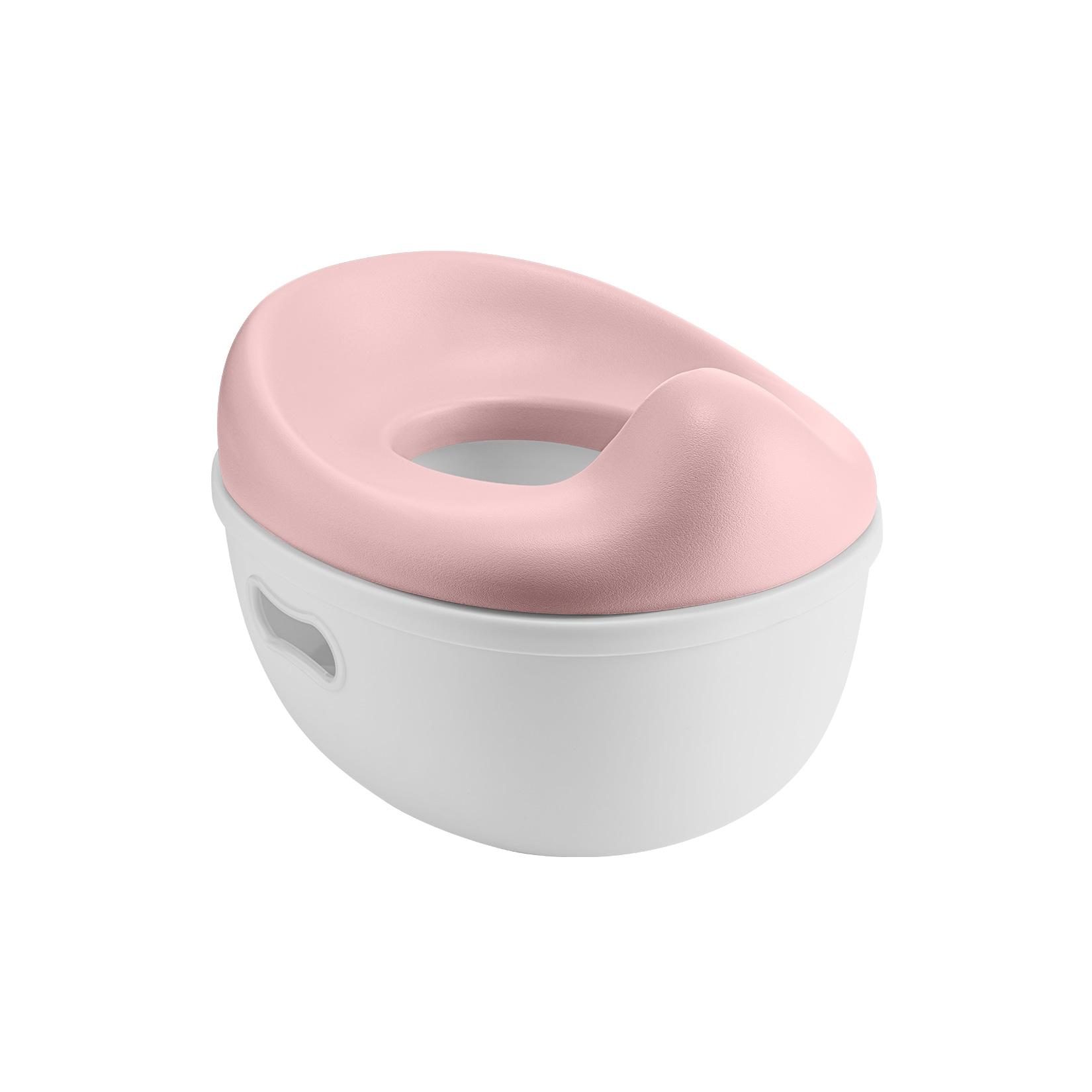 Kikkaboo Töpfchen 3 in 1 Trio, Toilettensitz, Tritthocker, rutschfeste Basis rosa