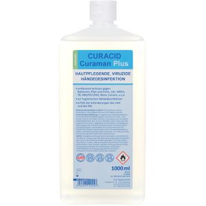 Curacid Desinfektionsmittel 110152, Curaman Plus, Händedesinfektion, alkoholisch, Flasche 1 Liter