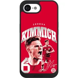 Nivocase Handyhülle für Apple iPhone 16e Hülle NIVOpure Case Schwarz FC Bayern München FCB Joshua Kimmich (Apple iPhone 16e), Smartphone Hülle, Schwarz
