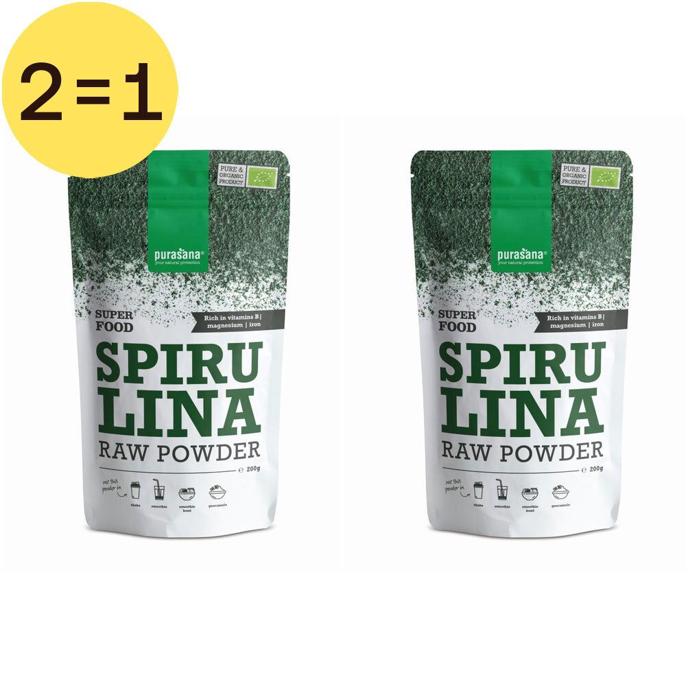 Purasana Spirulina x2 2x200 g Pulver