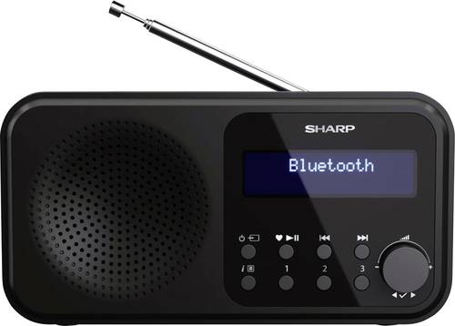 Sharp DR-P420 Tischradio DAB+, DAB, FM Bluetooth, USB Schwarz