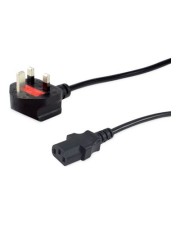 Equip IEC-Stromkabel UK-BS1363 -> C13 5m St/Bu schwarz Strom/Netzteil 5 m 5 m IEC Schwarz (112302)