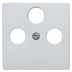 Siemens Delta Line Abdeckung für Antennensteckdose 3-Loch (aluminiummetallic)