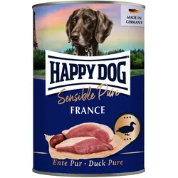 HAPPY DOG 400 Gramm Hundenassfutter 12 x 400 Gramm Ente Pur