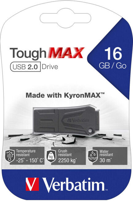 Verbatim Clé USB 16 Go 2.0 ToughMAX noire (49330)