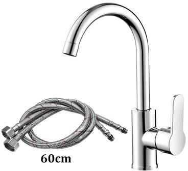 Inspire Daily Merch Stainless Steel Household Dishwashing Sink Kitchen Faucet Two in one Hot And Cold Water Faucet with Short Pipe