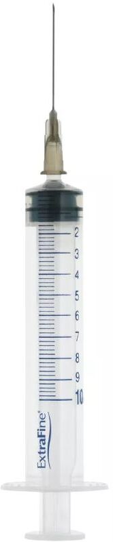 DESA PHARMA Srl Siringa Extrafine Ipodermica 10ml Ago12 G22 - Affidabile Strumento Medico per Iniezioni