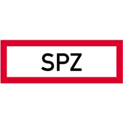 Schild SPZ, Alu, 297x105 mm
