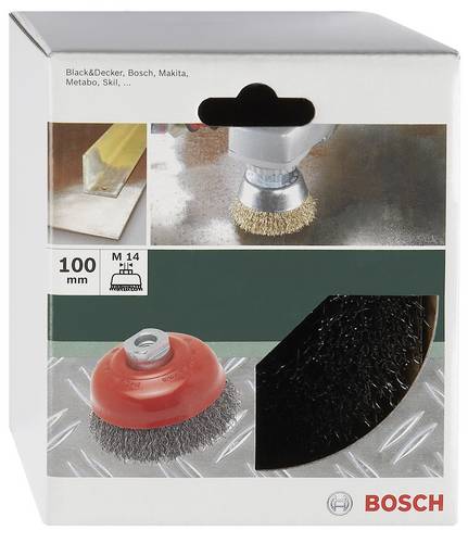 Bosch Accessories Topfbürste für Winkel- und Geradschleifer - Gewellter Draht, 100mm D= 100mm 2609256502 1St.