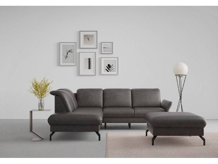 sit&more Ecksofa Fashion L-Form, wahlweise mit Kopfteilverstellung und Vorziehsitz, motorisch