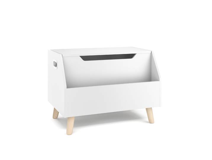 Spielzeugkiste mit Frontablage 60 x 40 x 43 cm weiss