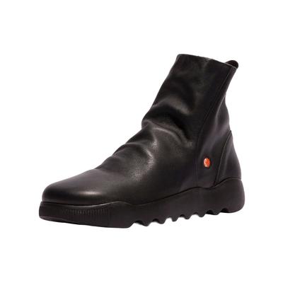 Stiefelette SOFTINOS "softinos Stiefelette Leder", Damen, Gr. 38, schwarz, Leder, Schuhe Stiefelette