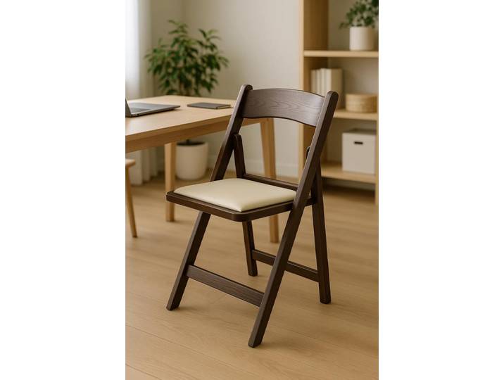 4er Set Gala Klappstuhl Kissen Holzoptik - Chêne dunkel