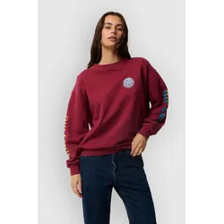 Rip Curl Sg Heritage Oversized Fleece Pullover plum Gr. M