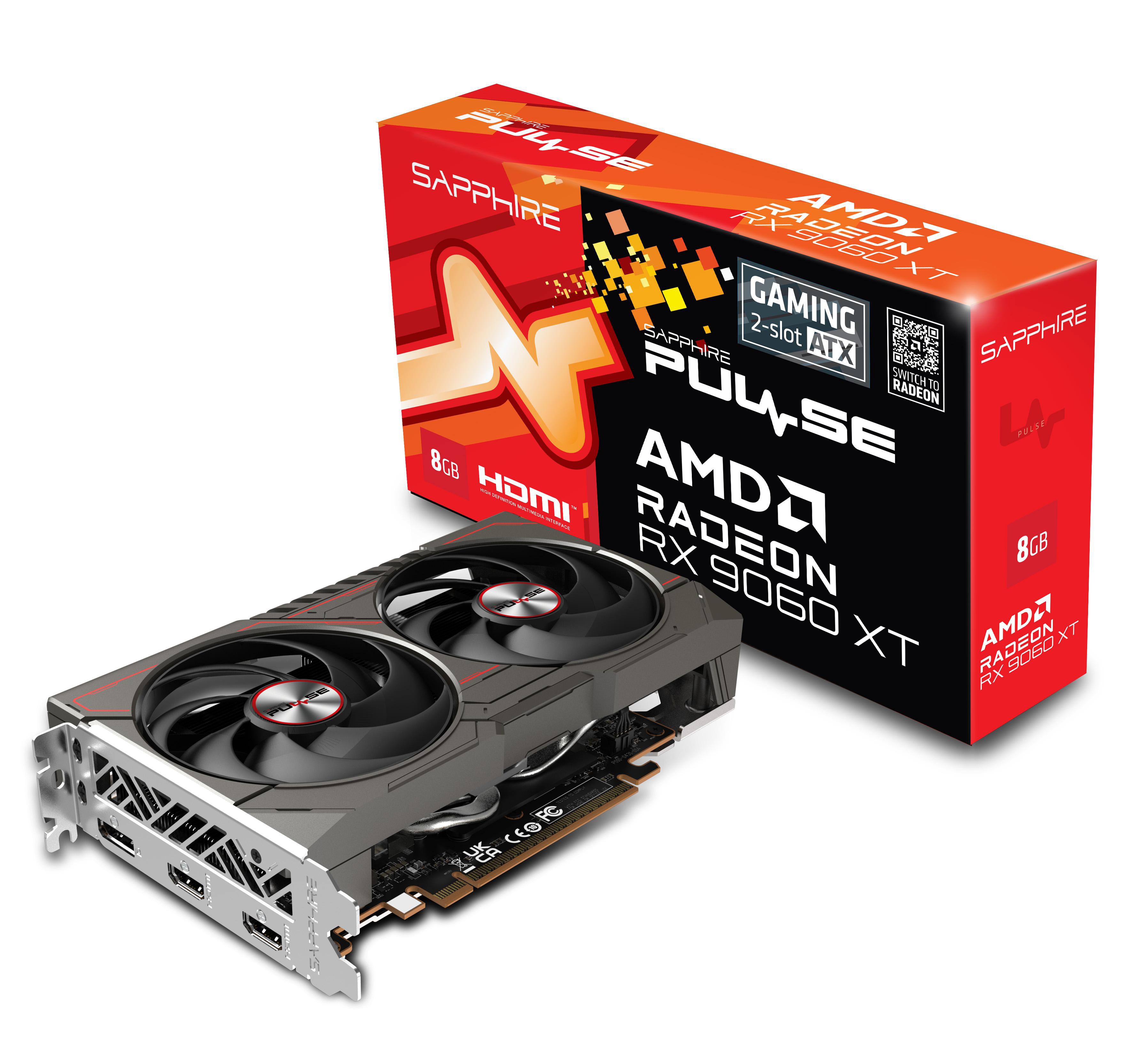 SAPPHIRE Radeon PULSE RX 9060 XT Grafikkarte 8 GB