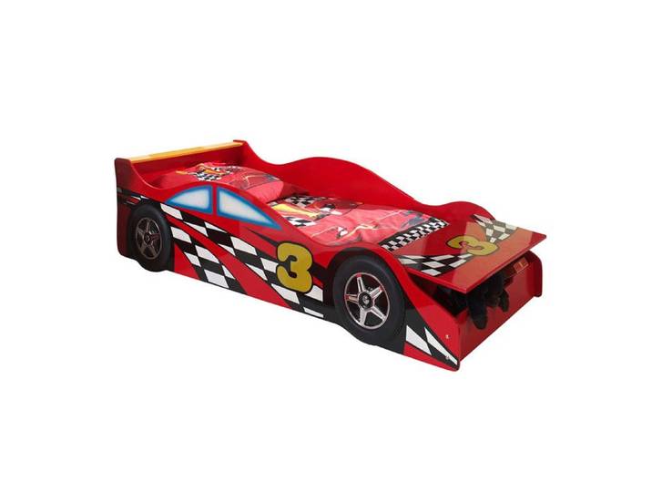 TURBO - Lit Voiture de Course 70x140cm Style Formule 1