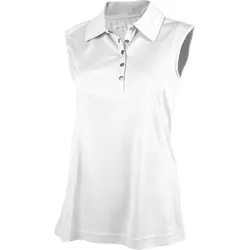 Daily Golf Macy Damen Polo ärmellos weiss
