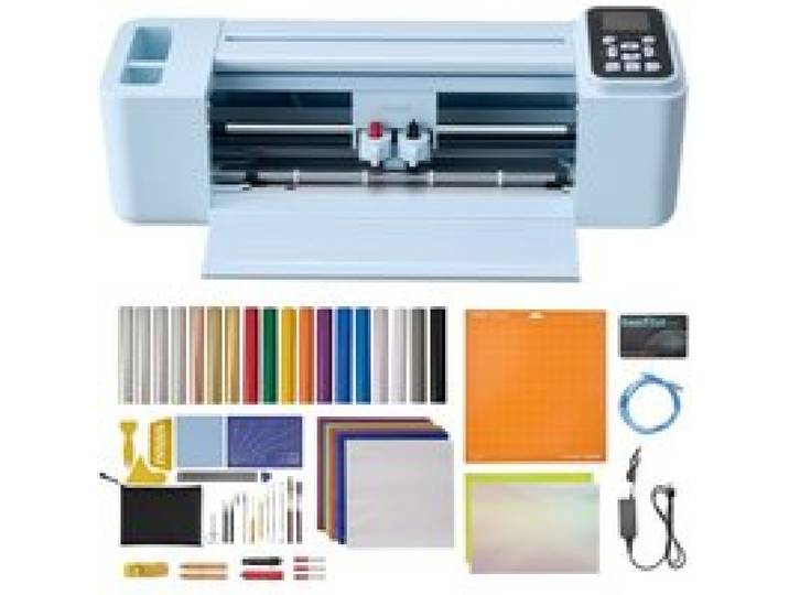 VEVOR Vinylschneidemaschine 30 cm, Schneideplotter/Plottermaschine mit Steuerung (Knopf/Bildschirm), Kompatibel mit Mac/Windows/Android/iOS, Vinylcutter für Bastelarbeiten, Karten & Wohnaccessoires
