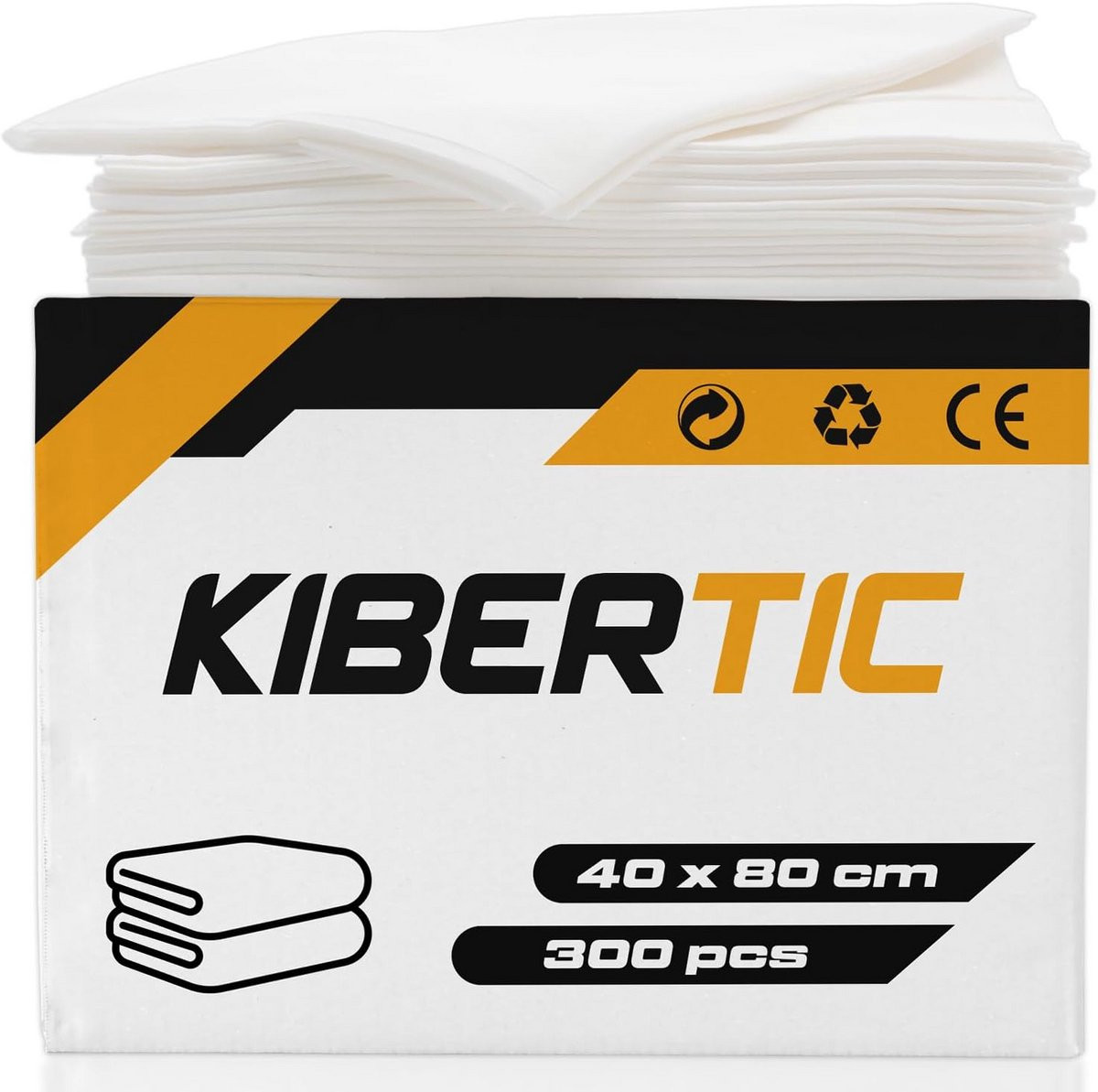 300 stuks Wegwerp Viscose Handdoeken voor professioneel gebruik - Wit - 80 x 40 cm