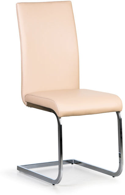 B2B Partner Leder-Konferenzstuhl, Esszimmerstuhl LOTUS, beige