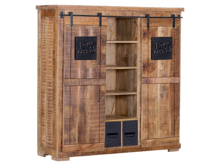 Landscape Highboard BARNEY, mango, Massivholz