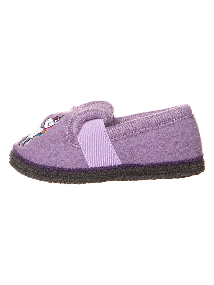 lamino Hausschuhe "Bobby Einhorn" in Lila - 29