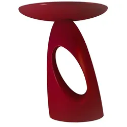 Beistelltisch   ¦ rot ¦ Maße (cm): B: 32 H: 40