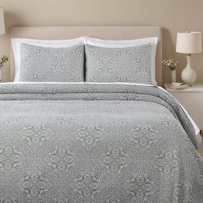 Superior Enzy Textured Floral Bedspread Coverlet Set, All Season Quilt Bedding